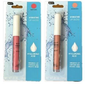 b-pure Hydrating Lip Gloss Colors Dusty Rose & Golden Beige 0.1FLOZ